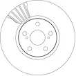 Jeu de 2 disques de frein avant TRW DF4160 - Visuel 2