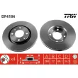 Jeu de 2 disques de frein avant TRW DF4184 - Visuel 1
