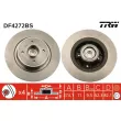 Jeu de 2 disques de frein arrière TRW DF4272BS - Visuel 1
