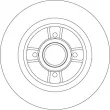 Jeu de 2 disques de frein arrière TRW DF4272BS - Visuel 2