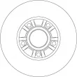 Jeu de 2 disques de frein arrière TRW DF4273BS - Visuel 2