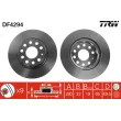 Jeu de 2 disques de frein avant TRW DF4294 - Visuel 1