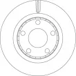Jeu de 2 disques de frein arrière TRW DF4352 - Visuel 2