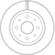 Jeu de 2 disques de frein avant TRW DF4410 - Visuel 2