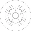 Jeu de 2 disques de frein arrière TRW DF4413BS - Visuel 2