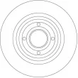 Jeu de 2 disques de frein arrière TRW DF4414BS - Visuel 2