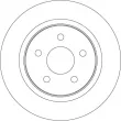 Jeu de 2 disques de frein arrière TRW DF4422 - Visuel 2