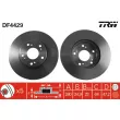 Jeu de 2 disques de frein avant TRW DF4429 - Visuel 1