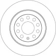Jeu de 2 disques de frein arrière TRW DF4434 - Visuel 2