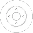 Jeu de 2 disques de frein arrière TRW DF4452BS - Visuel 2