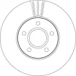Jeu de 2 disques de frein avant TRW DF4465 - Visuel 2