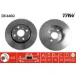 Jeu de 2 disques de frein avant TRW DF4469 - Visuel 1