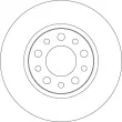 Jeu de 2 disques de frein arrière TRW DF4477 - Visuel 2