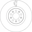 Jeu de 2 disques de frein avant TRW DF4478S - Visuel 2