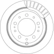 Jeu de 2 disques de frein arrière TRW DF4483 - Visuel 2