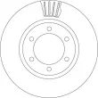 Jeu de 2 disques de frein avant TRW DF4494 - Visuel 2