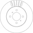 Jeu de 2 disques de frein avant TRW DF4498 - Visuel 2