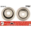 Jeu de 2 disques de frein arrière TRW DF4513 - Visuel 1
