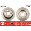 Jeu de 2 disques de frein arrière TRW DF4546 - Visuel 1