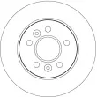Jeu de 2 disques de frein arrière TRW DF4546 - Visuel 2