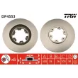 Jeu de 2 disques de frein avant TRW DF4553 - Visuel 1