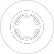 Jeu de 2 disques de frein avant TRW DF4553 - Visuel 2