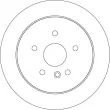 Jeu de 2 disques de frein arrière TRW DF4561 - Visuel 2