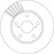 Jeu de 2 disques de frein avant TRW DF4810 - Visuel 2