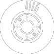 Jeu de 2 disques de frein avant TRW DF4813S - Visuel 2