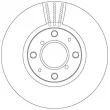 Jeu de 2 disques de frein avant TRW DF4824 - Visuel 2