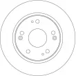 Jeu de 2 disques de frein arrière TRW DF4837 - Visuel 2