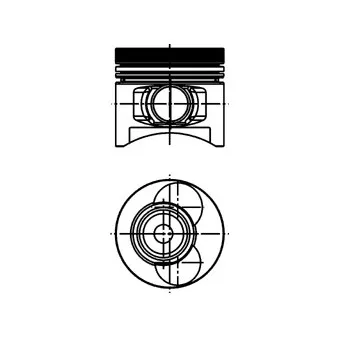 Piston KOLBENSCHMIDT 40654600