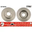 Jeu de 2 disques de frein avant TRW DF4839 - Visuel 1