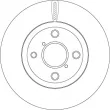 Jeu de 2 disques de frein avant TRW DF4842 - Visuel 2