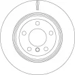 Jeu de 2 disques de frein arrière TRW DF4854S - Visuel 2