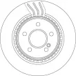 Jeu de 2 disques de frein arrière TRW DF4864S - Visuel 2