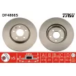 Jeu de 2 disques de frein avant TRW DF4866S - Visuel 1