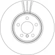 Jeu de 2 disques de frein avant TRW DF4867S - Visuel 2