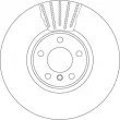Jeu de 2 disques de frein avant TRW DF6001S - Visuel 2