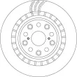 Disque de frein arrière droit TRW DF6039S - Visuel 2