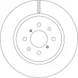 Jeu de 2 disques de frein avant TRW DF6135 - Visuel 2