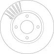 Jeu de 2 disques de frein avant TRW DF6142 - Visuel 2