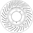 Disque de frein avant droit TRW DF6266S - Visuel 2