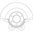 Jeu de 2 disques de frein avant TRW DF6532S - Visuel 2