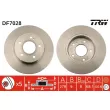 Jeu de 2 disques de frein arrière TRW DF7028 - Visuel 1