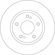 Jeu de 2 disques de frein arrière TRW DF7028 - Visuel 2