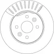 Jeu de 2 disques de frein avant TRW DF7178 - Visuel 2