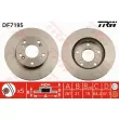 Jeu de 2 disques de frein avant TRW DF7195 - Visuel 1