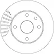 Jeu de 2 disques de frein avant TRW DF7218 - Visuel 2