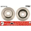 Jeu de 2 disques de frein avant TRW DF7371S - Visuel 1